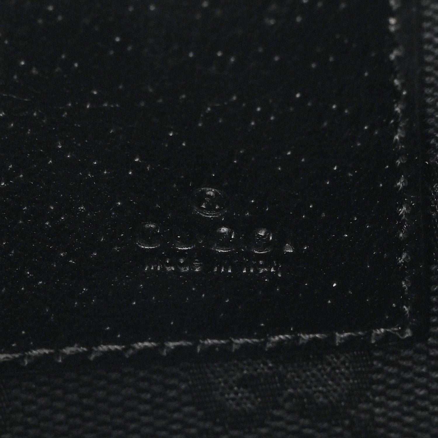 Gucci Calfskin Horsebit 1955 Wristlet Pouch Black 6 of 7