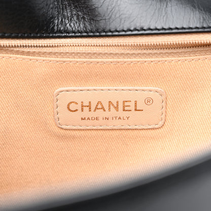 Chanel Glazed Calfskin Quilted Large Boy Flap Black 6 of 13