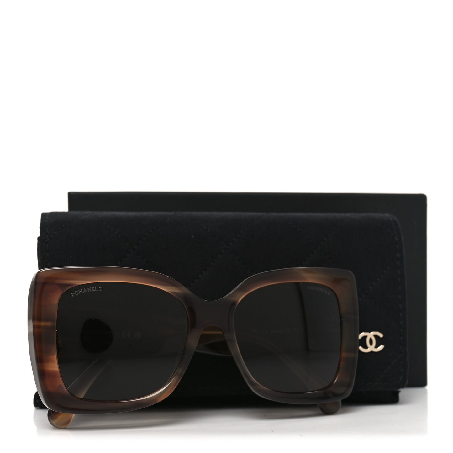 Acetate CC Square Sunglasses 5555 Brown