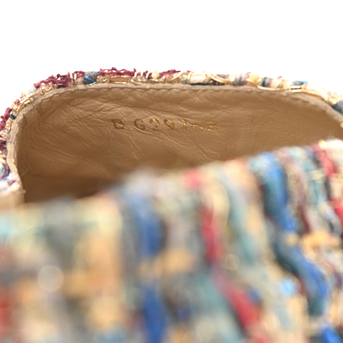 Tweed Grosgrain CC Espadrilles 37 Multicolor Black