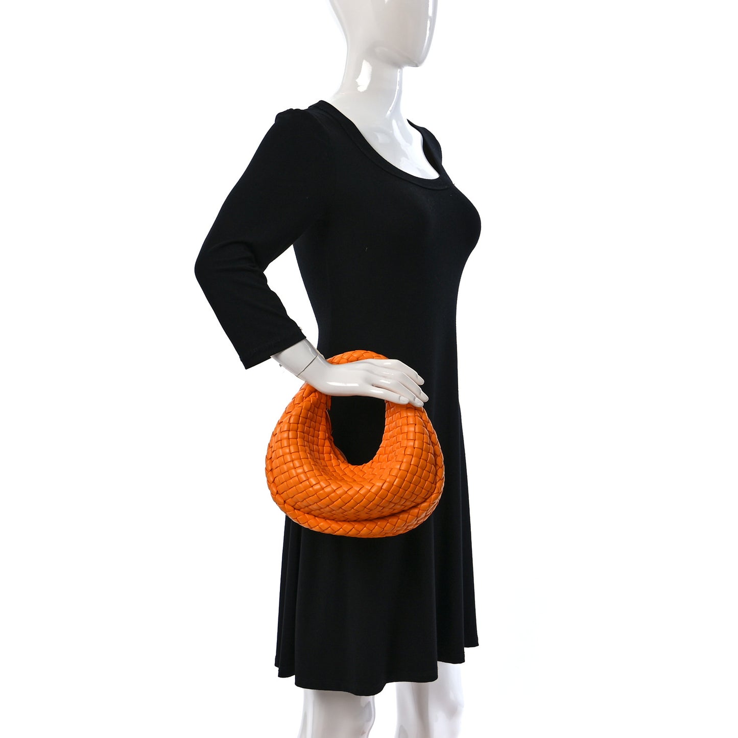 Padded Intrecciato Mini Jodie Tangerine