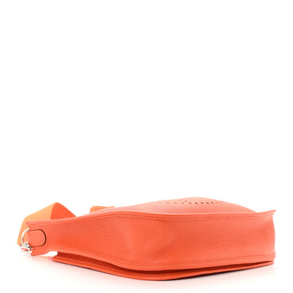 Hermes Taurillon Clemence Evelyne III PM Feu 4 of 11