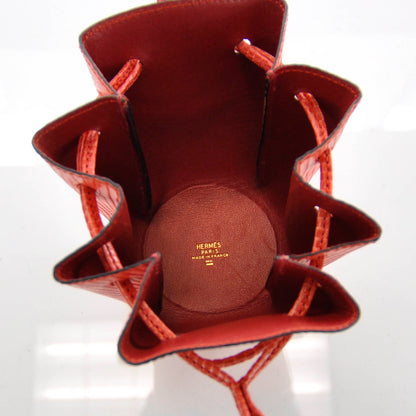 Hermes Lizard Vespa Pouch Rouge Moyen 5 of 8