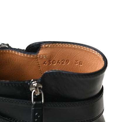 Gucci Calfskin Dionysus Elizabeth Ankle Boots 38 Black 10 of 13