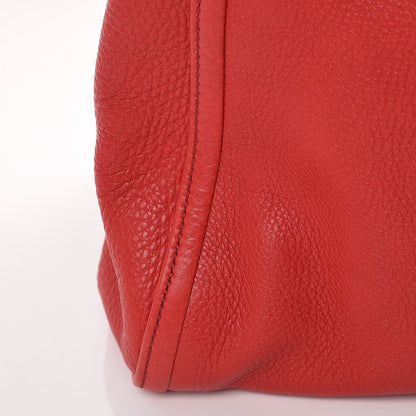 Gucci Pebbled Calfskin Large Soho Shoulder Bag Red 15 of 15