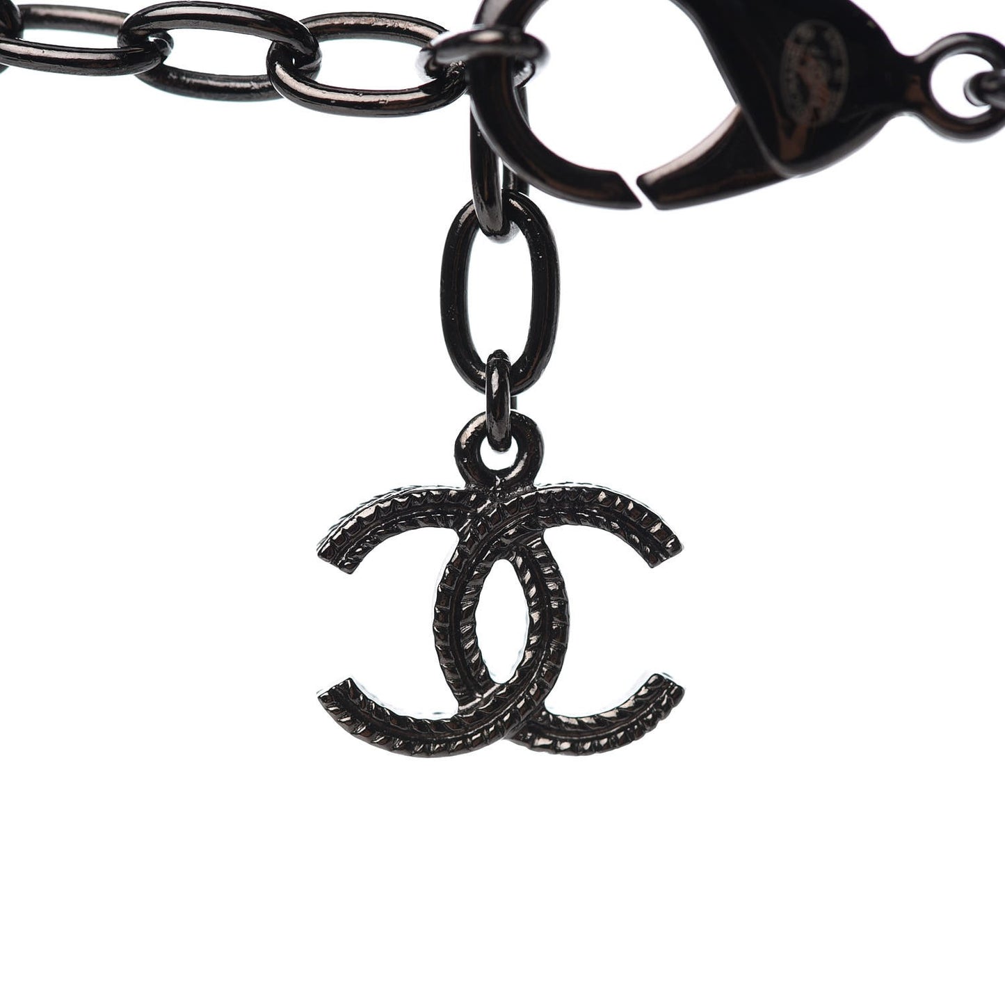 Multi Strand Chain Necklace Gold Black