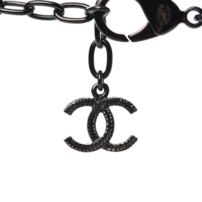 Chanel Multi Strand Chain Necklace Gold Black 3 of 4