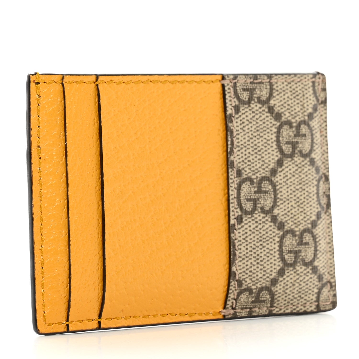 Gucci GG Supreme Monogram Neo Vintage Card Holder Beige Crop New Acero 3 of 7
