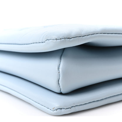 Louis Vuitton Lambskin Embossed Monogram Coussin PM Ice Blue 9 of 9