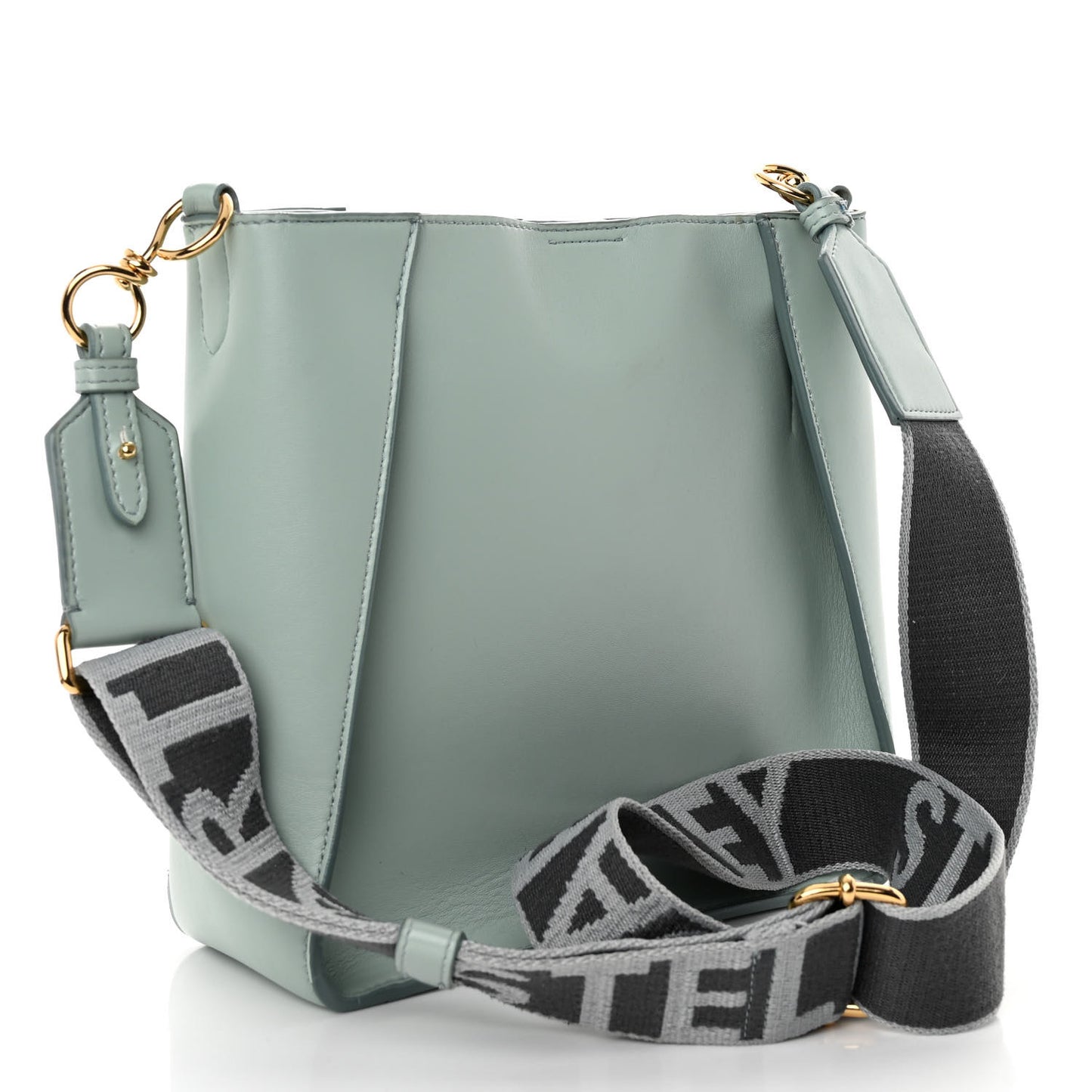 Eco Alter Nappa Perforated Logo Mini Crossbody Dusty Blue
