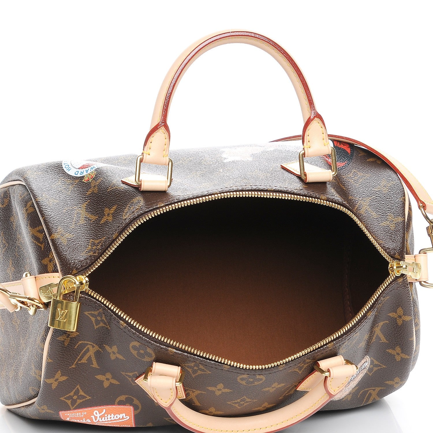Louis Vuitton Monogram World Tour Speedy Bandouliere 30 6 of 9