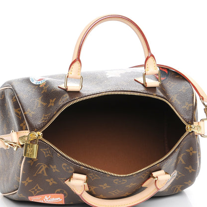 Louis Vuitton Monogram World Tour Speedy Bandouliere 30 6 of 9