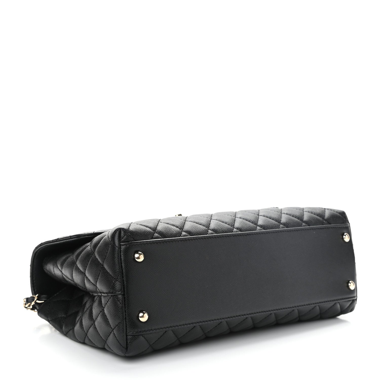 Chanel Caviar Quilted Medium Coco Handle Flap Black 4 of 10