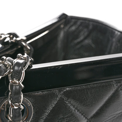 Chanel Glazed Calfskin Quilted Large CC Delivery Tote Black 13 of 14