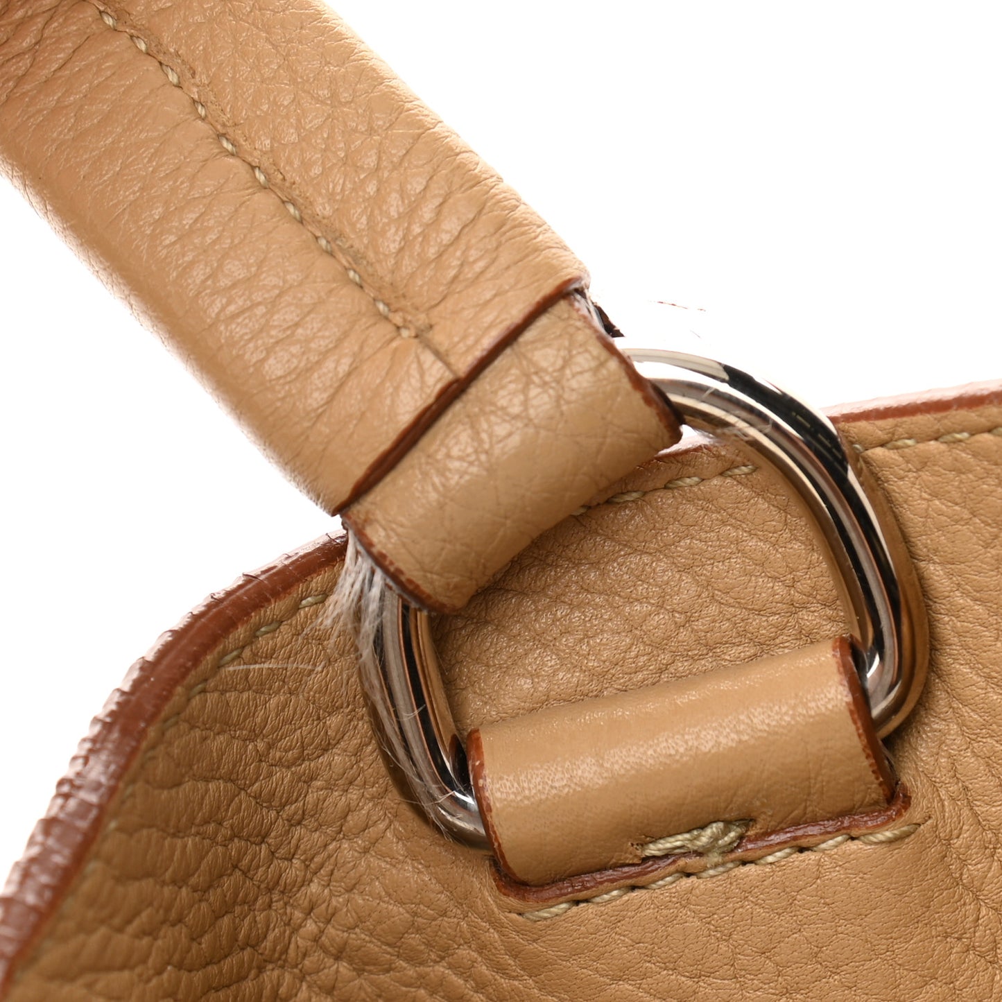 Vitello Daino Side Pocket Tote Naturale