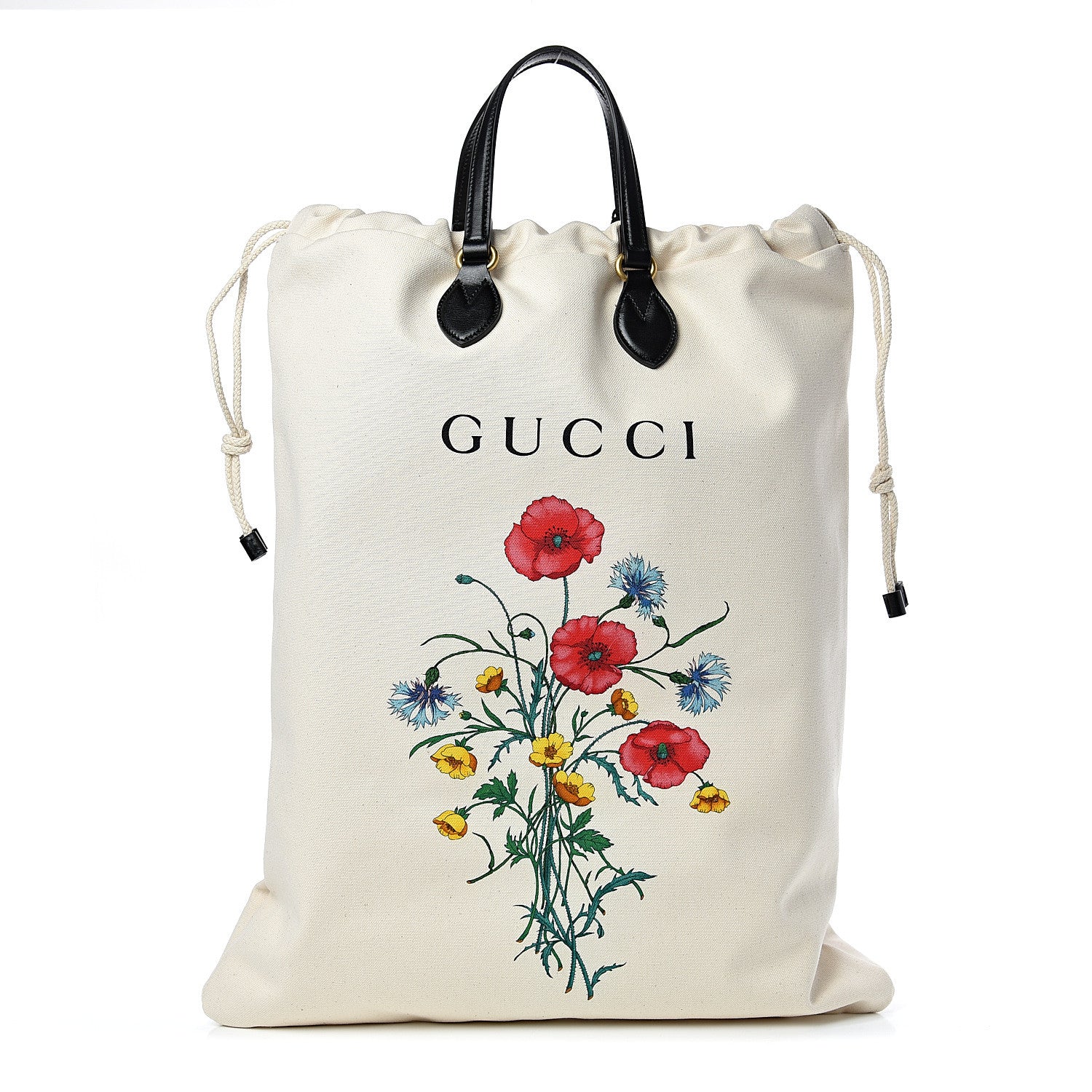 Gucci Canvas Chateau Marmont Drawstring Tote Beige 1 of 9