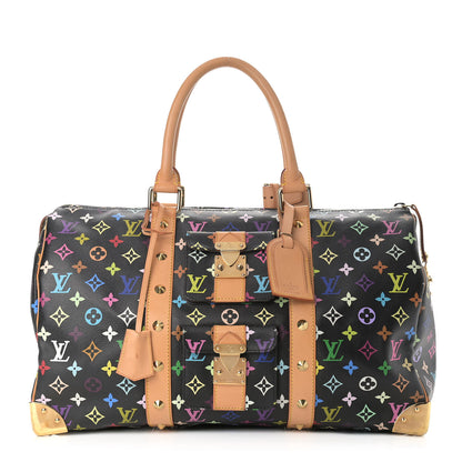 Louis Vuitton Monogram Multicolor Keepall 45 Black 1 of 11