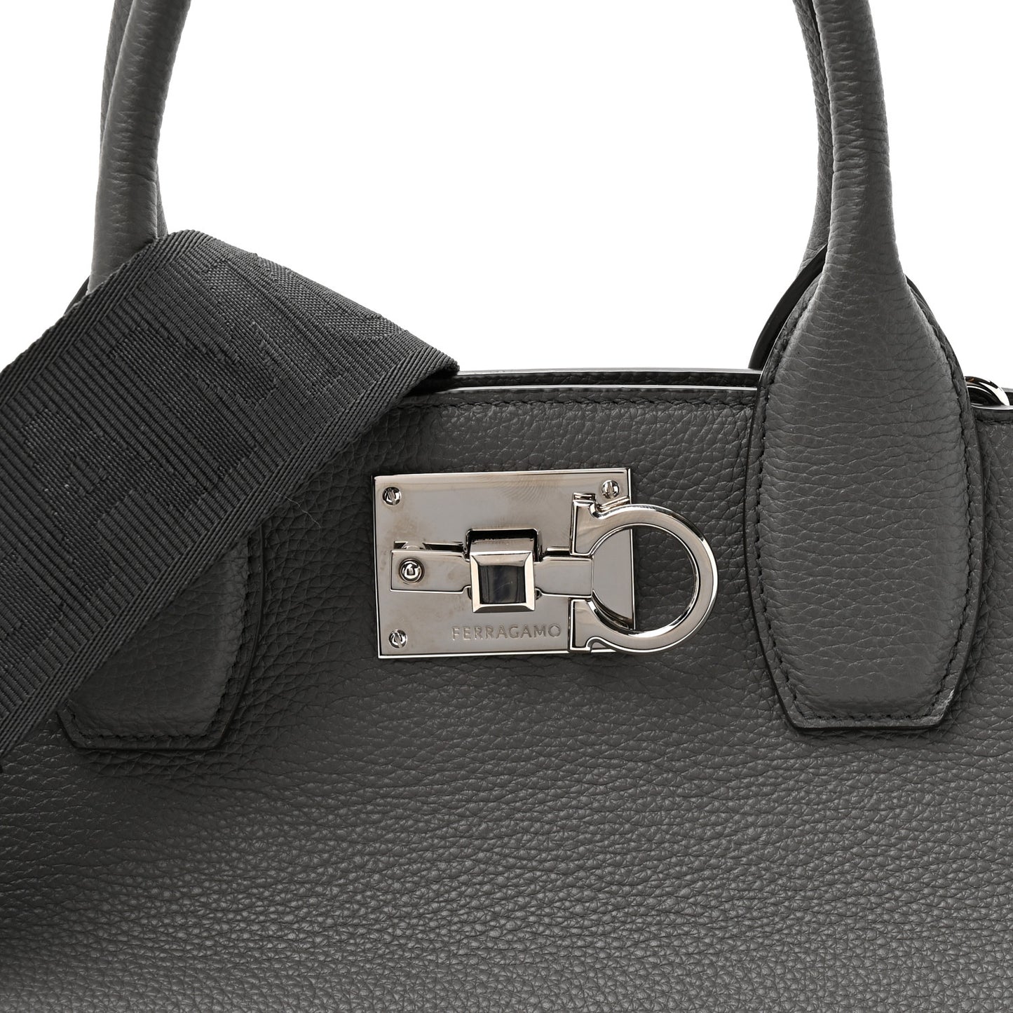 Calfskin Large Studio Soft Bag Grey