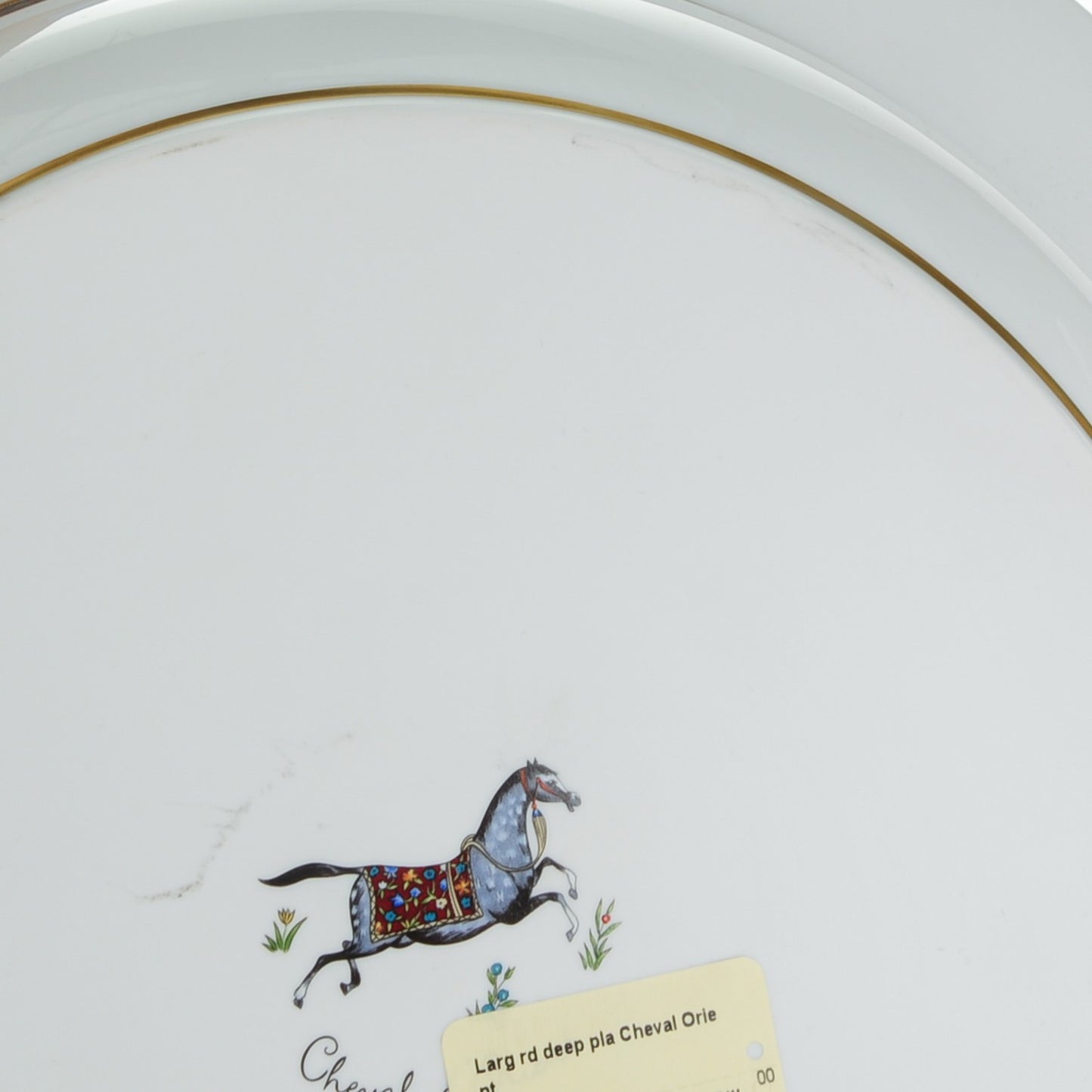 Porcelain Large Cheval D'Orient Deep Platter