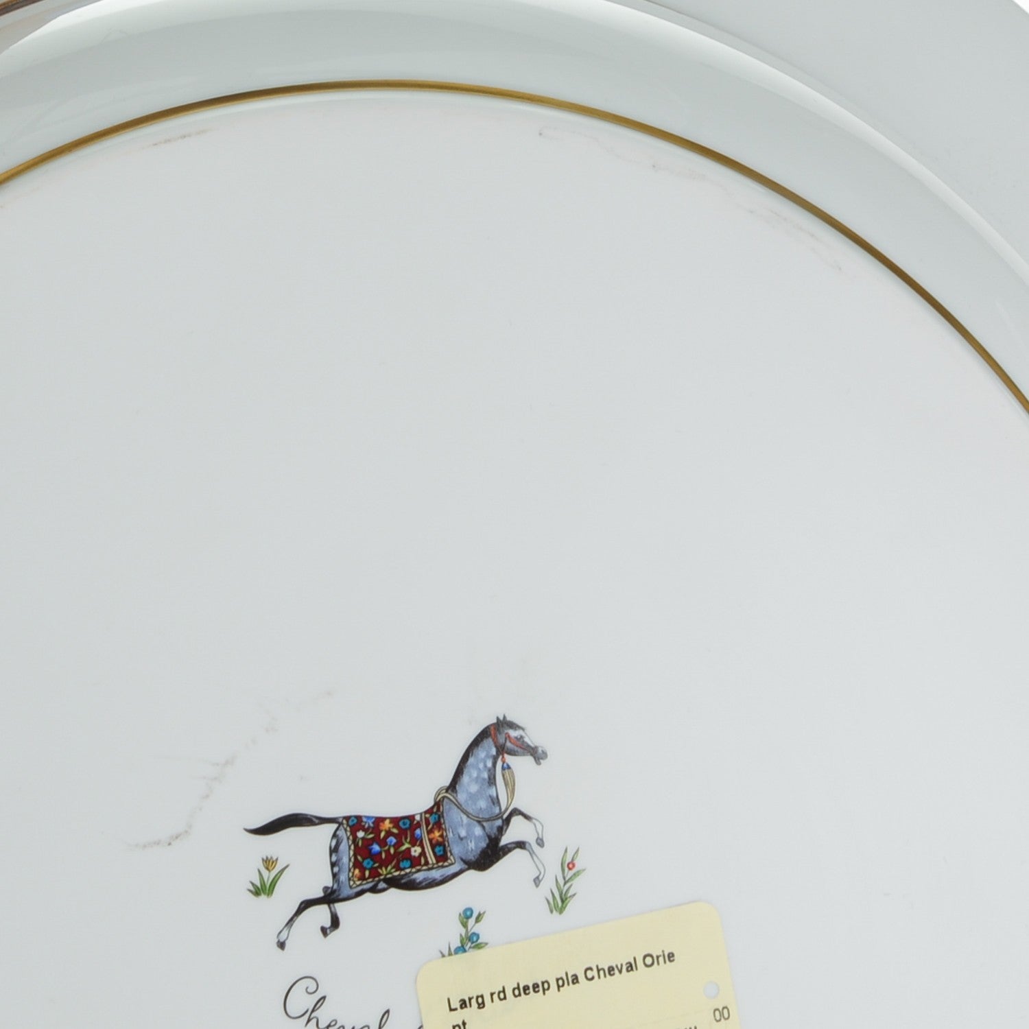 Hermes Porcelain Large Cheval D'Orient Deep Platter 7 of 10