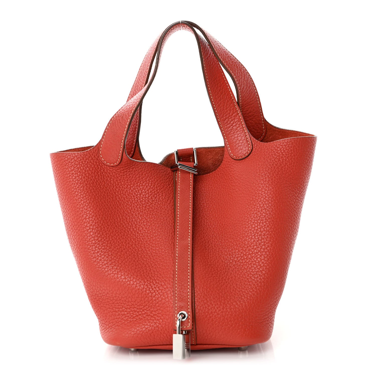 Hermes Taurillon Clemence Picotin Lock 18 PM Sanguine 1 of 10
