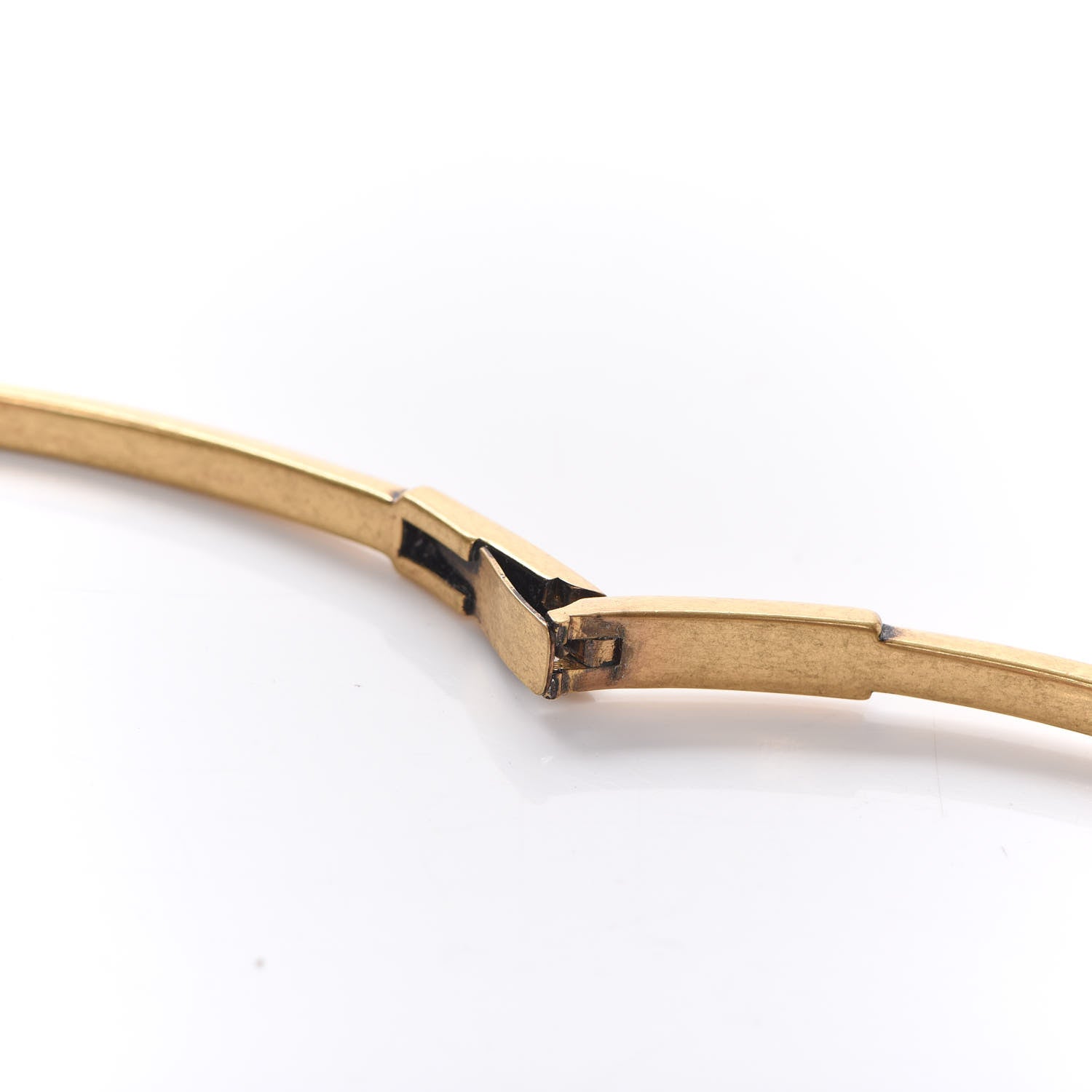Christian Dior Metal J'Adior Logo Choker Necklace Antique Gold 6 of 6