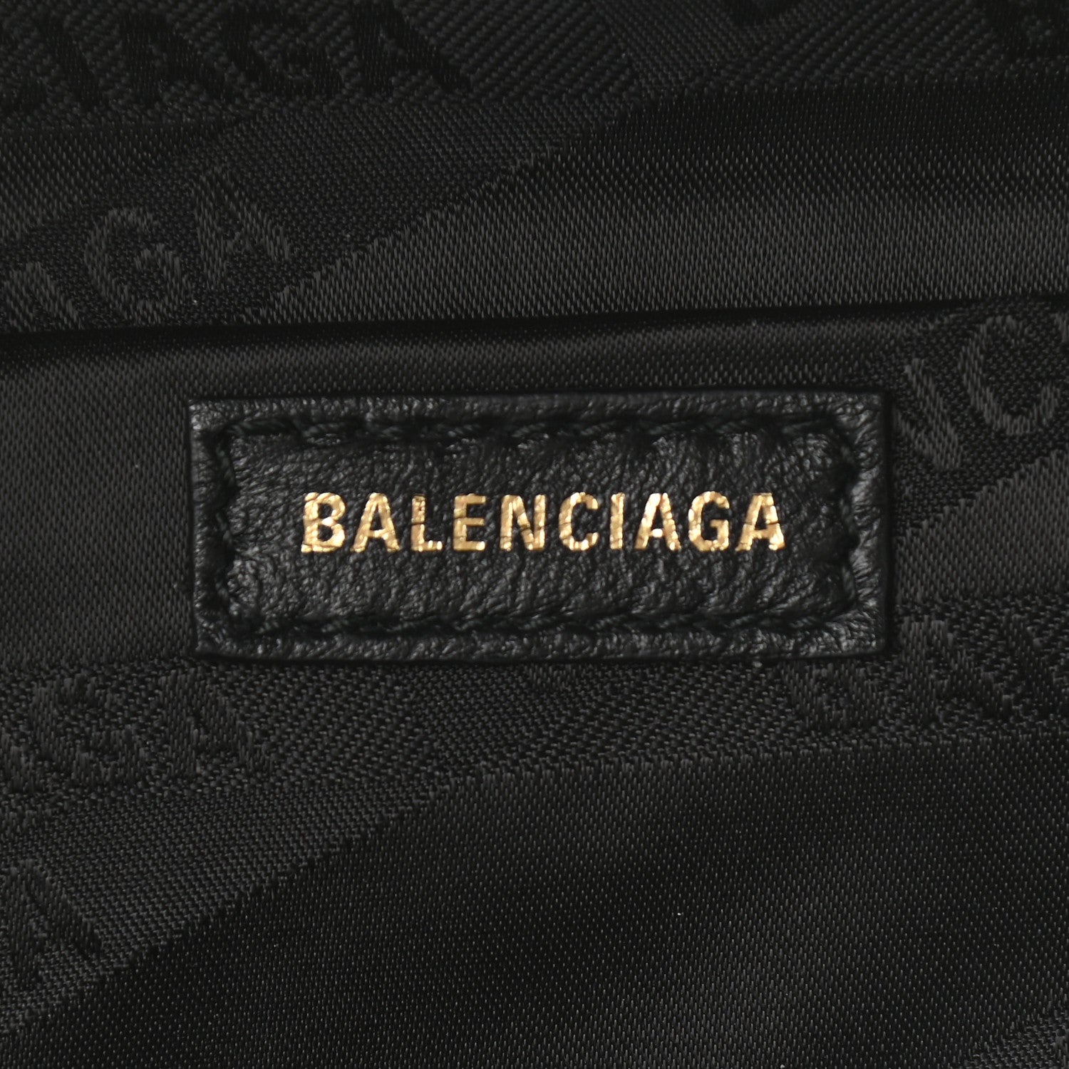 Balenciaga Shiny Goatskin Allover Logo Embossed XXS Souvenir Belt Bag White 5 of 9
