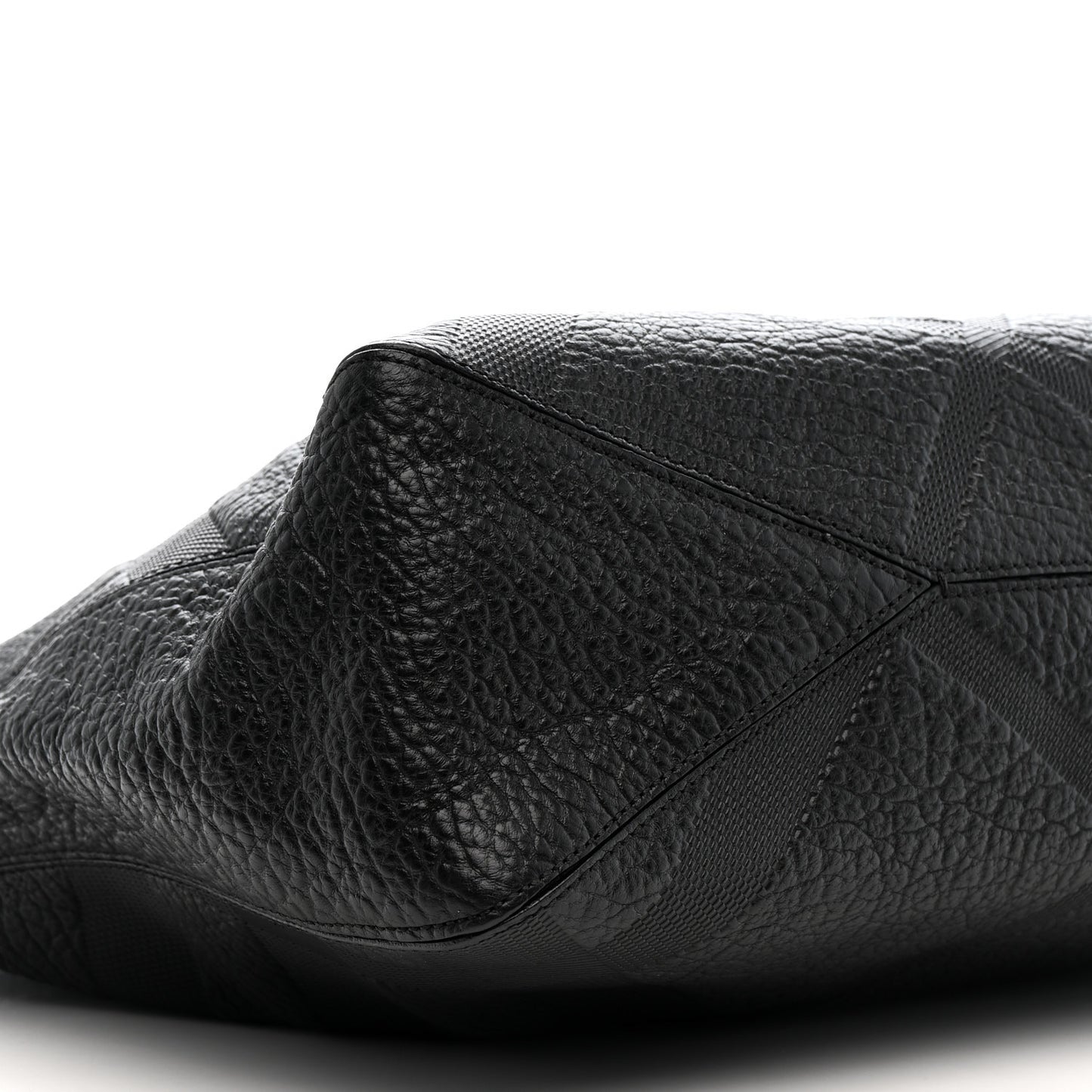 Heritage Grain Check Embossed Medium Dewsbury Tote Black