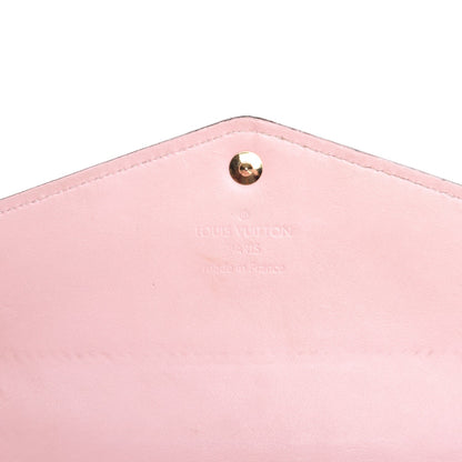 Louis Vuitton Vernis Sarah Compact Wallet Rose Ballerine 6 of 8