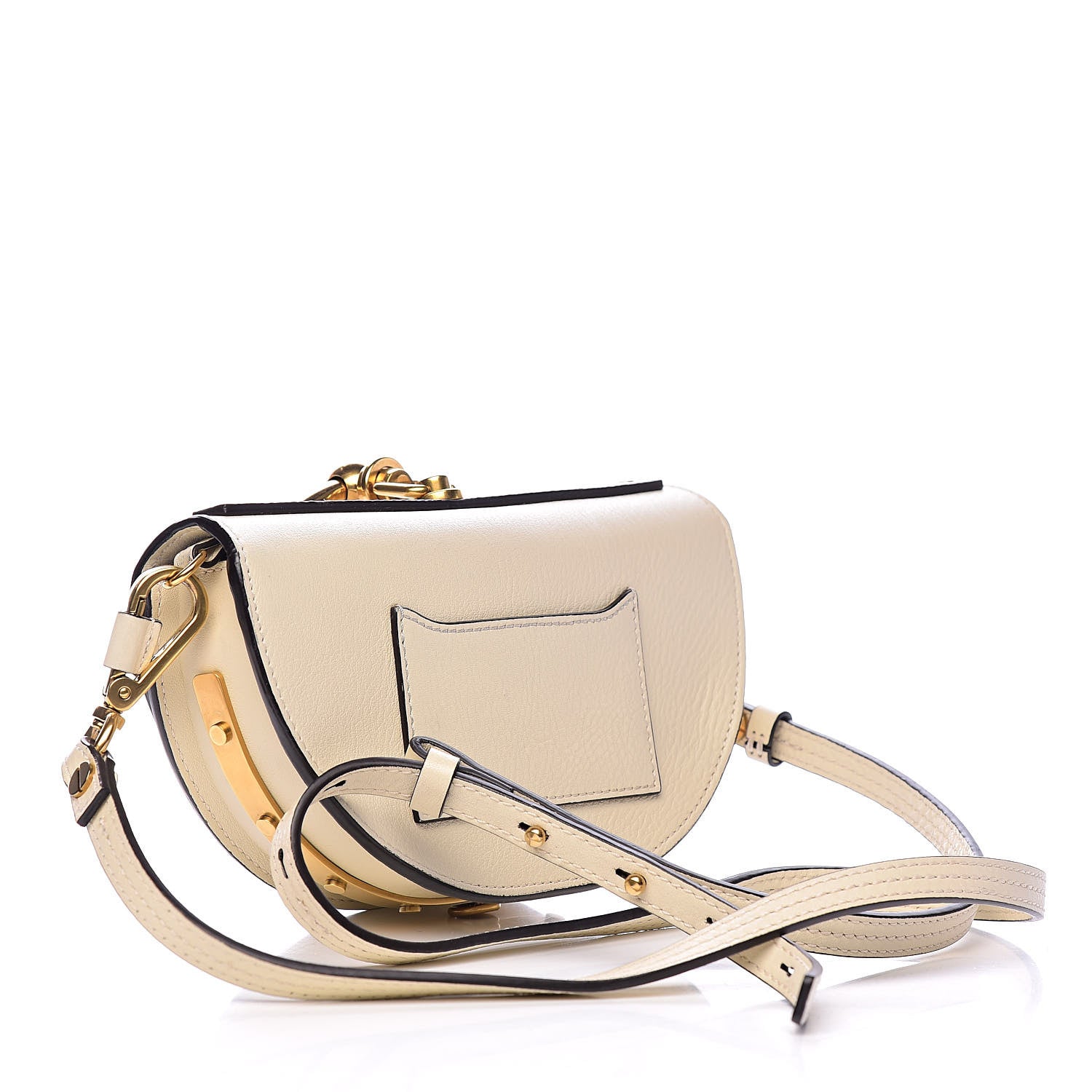 Chloe Calfskin Small Nile Bracelet Minaudiere Bag Off White 3 of 11