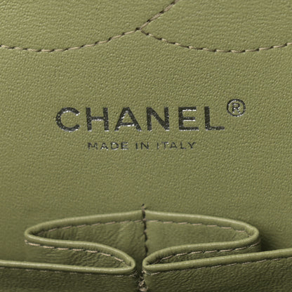 Chanel Striated Patent Quilted Jumbo Double Flap Green 5 of 12