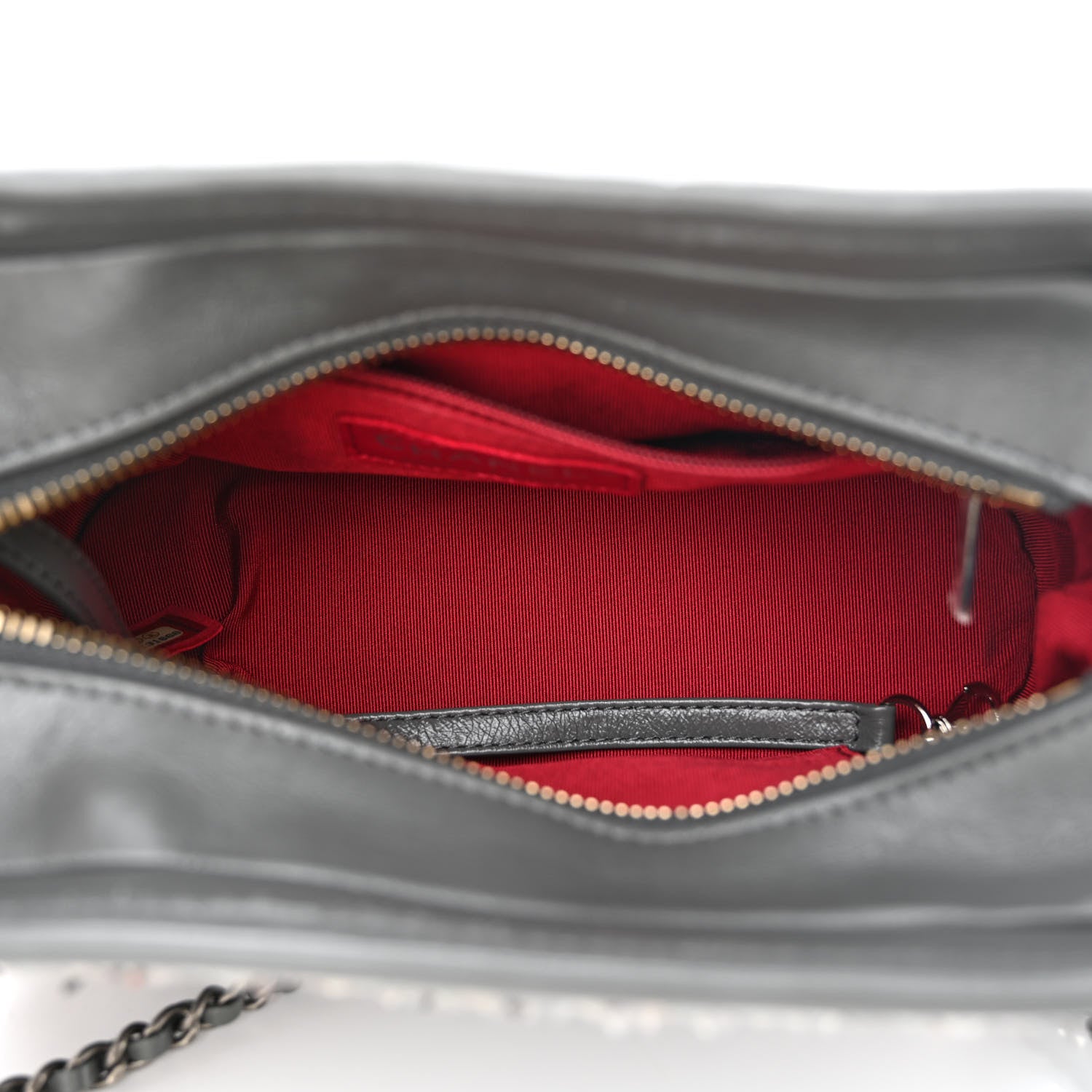 Chanel Tweed Calfskin Quilted Small Gabrielle Hobo Grey 5 of 10