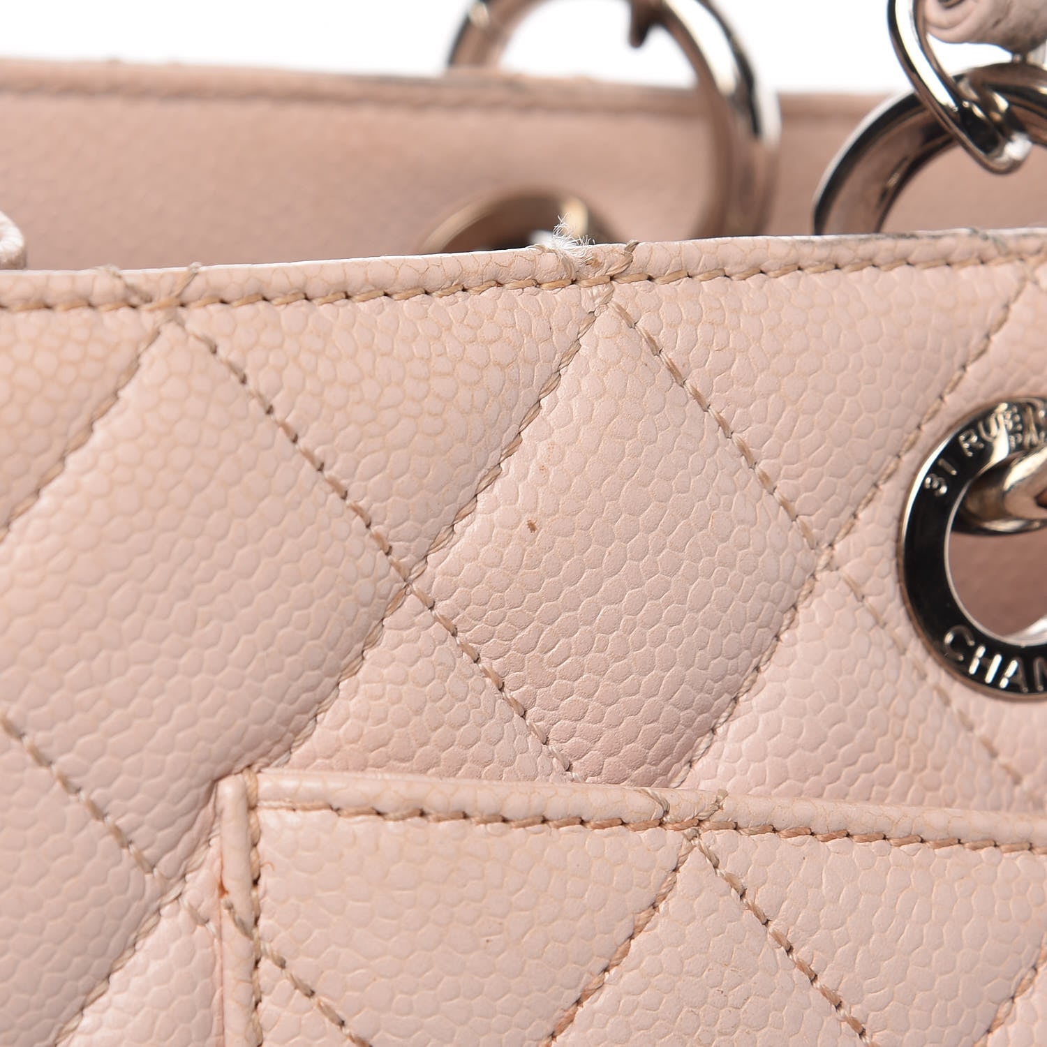 Chanel Caviar XL Grand Shopping Tote GST Light Pink 10 of 13