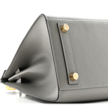 Hermes Madame Calfskin Birkin Sellier 25 Gris Meyer 9 of 11