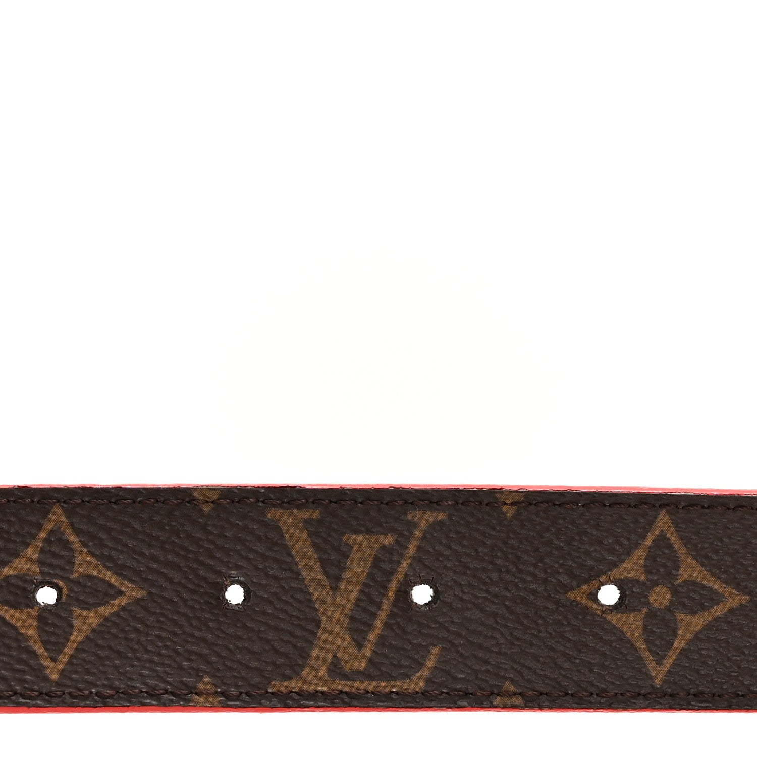 Louis Vuitton Monogram 30mm LV Initiales Reversible Belt 80 32 Coquelicot 3 of 9