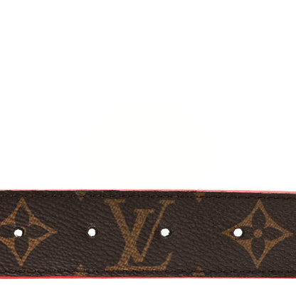 Louis Vuitton Monogram 30mm LV Initiales Reversible Belt 80 32 Coquelicot 3 of 9