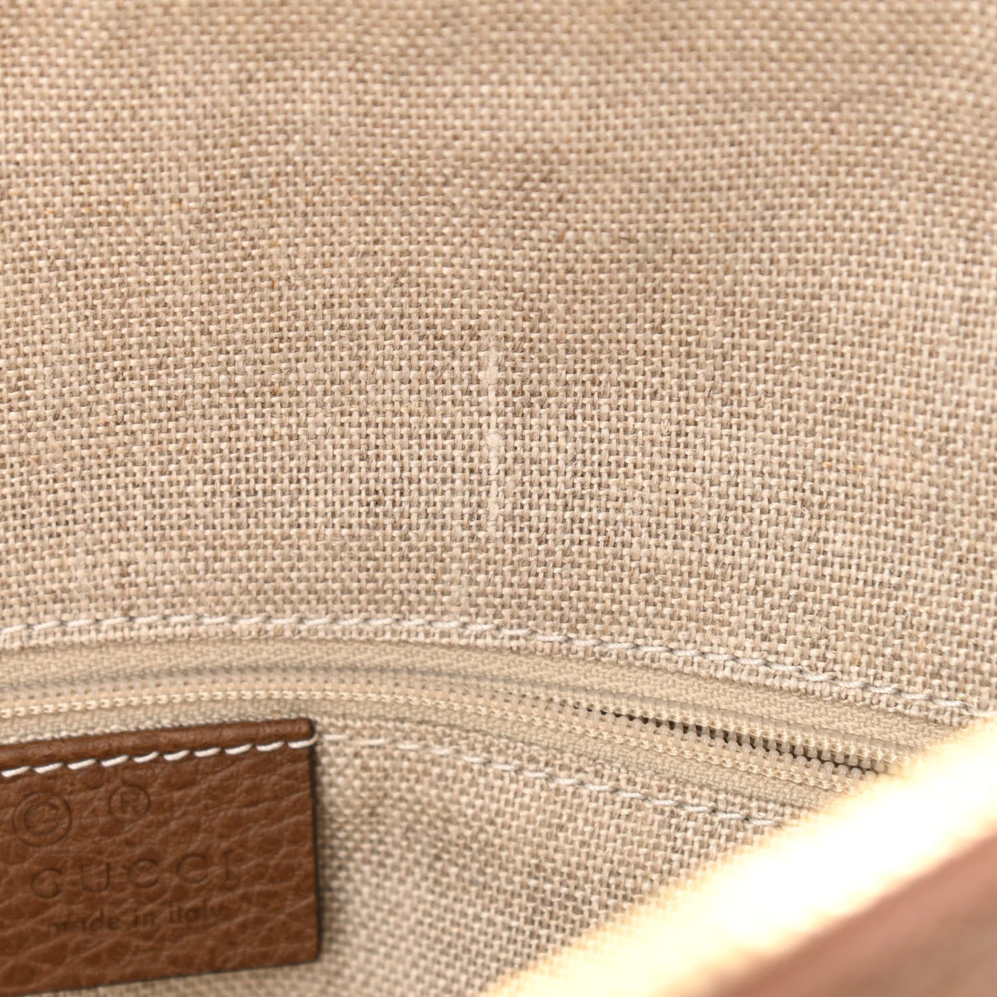 Monogram Medium Bree Shoulder Bag Beige Tabacco