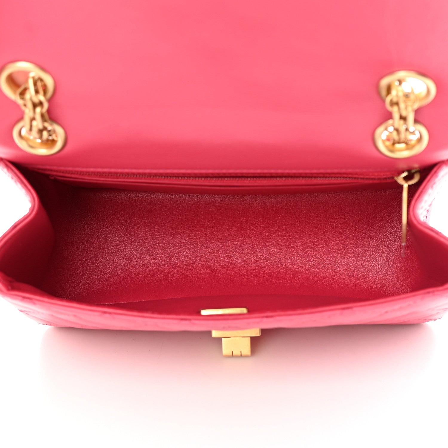 Chanel Aged Calfskin Quilted 2.55 Reissue Mini Flap Pink 5 of 12