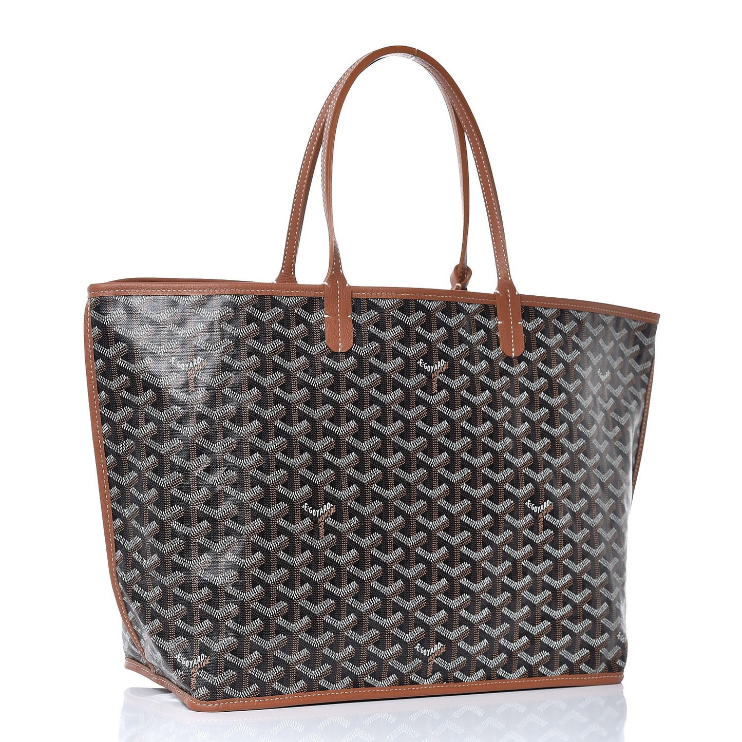 Goyardine Reversible Anjou PM Black Gold