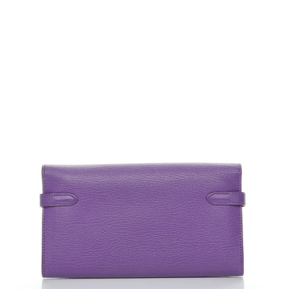 Hermes Chevre Mysore Kelly Longue Wallet Parme 5 of 22