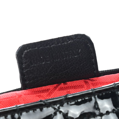 Christian Dior Patent Cannage Mini Crossbody Pouch Black 7 of 10