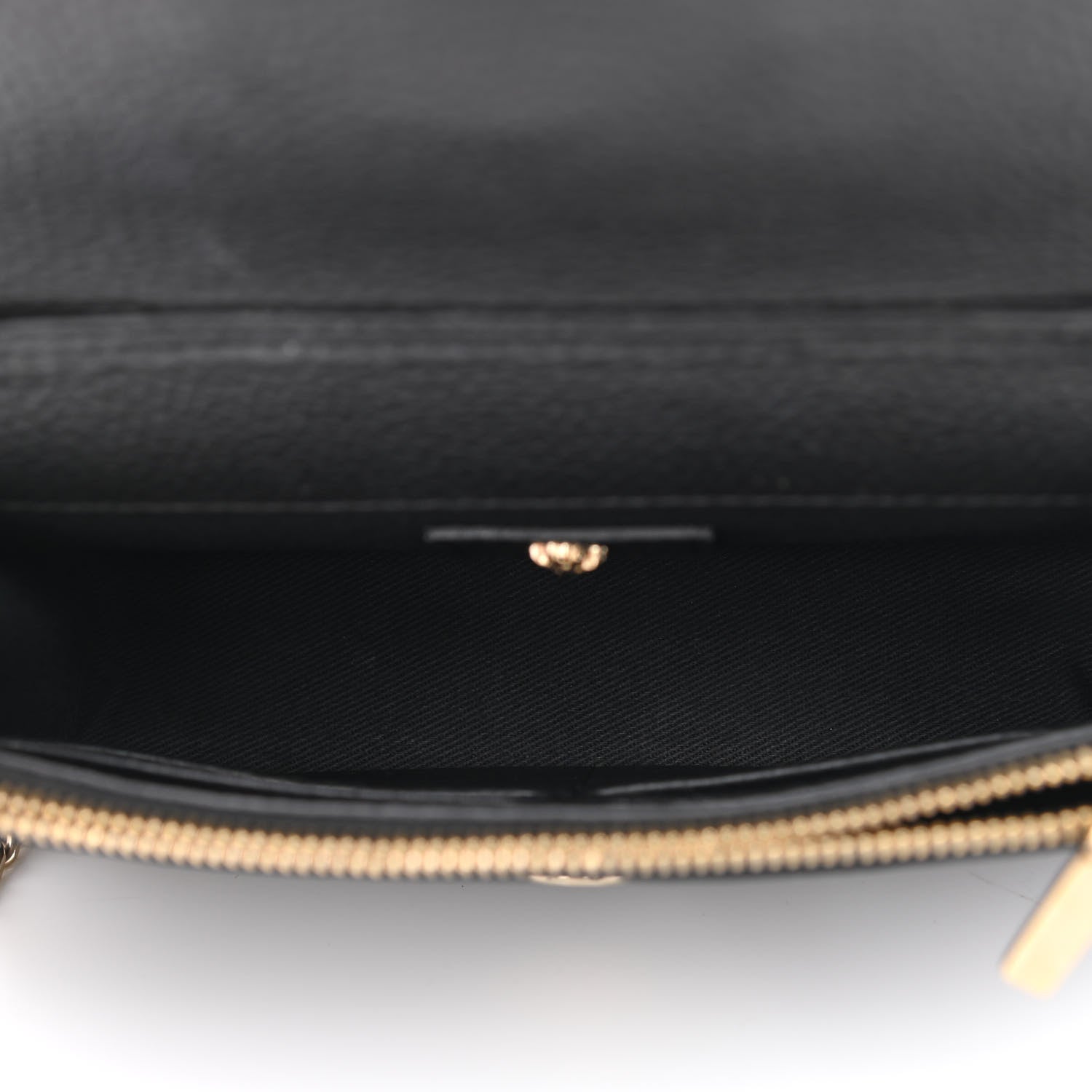 Versace Grained Calfskin Medusa Wallet On Chain Black 5 of 9