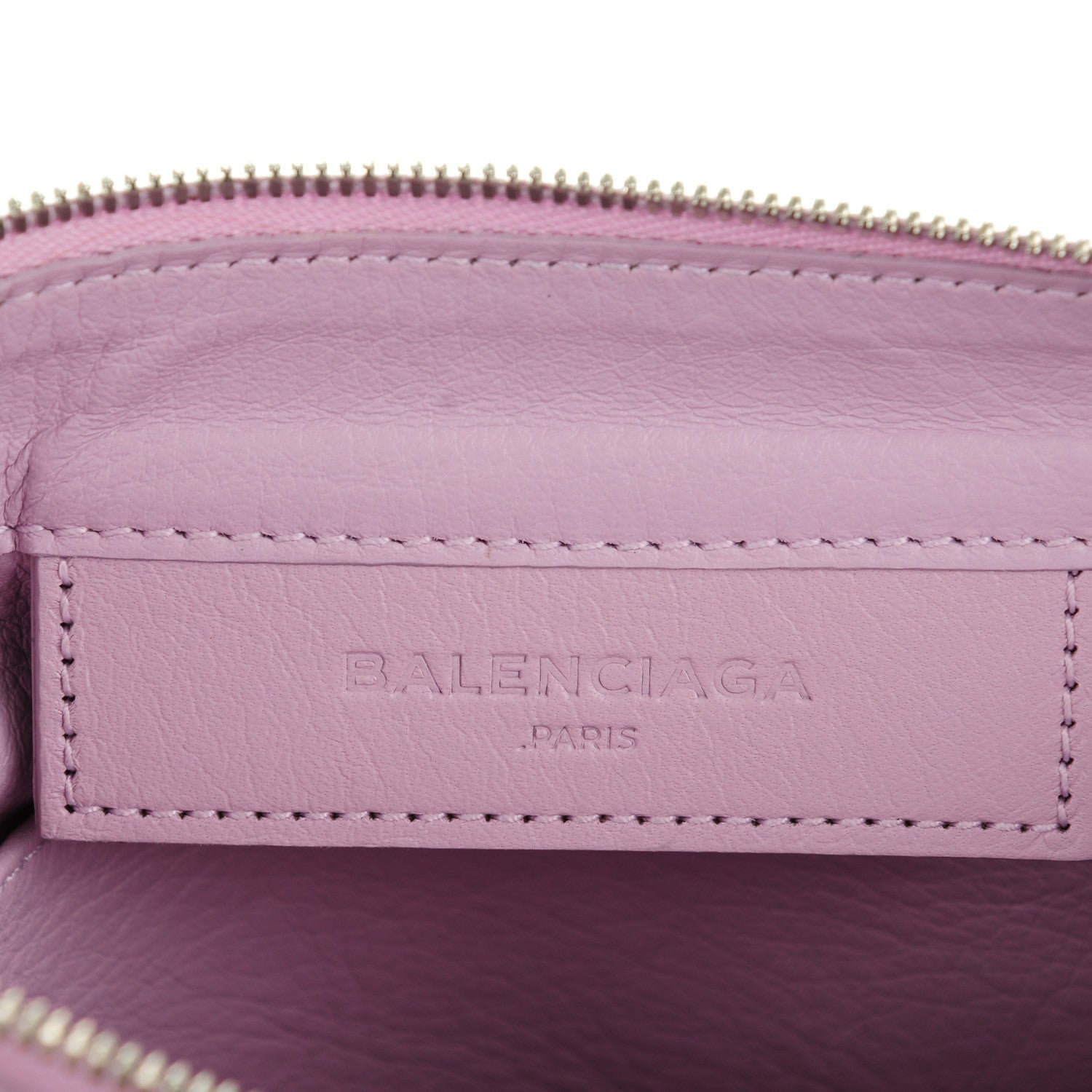 Balenciaga Calfskin Papier Mini Triple Crossbody Rose Orchid 6 of 7