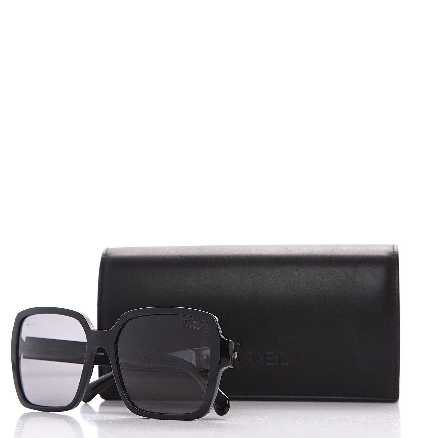 Chanel Acetate Polarized Square Sunglasses 5408 Black 7 of 7