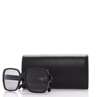 Chanel Acetate Polarized Square Sunglasses 5408 Black 7 of 7