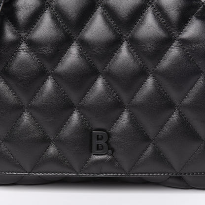 Balenciaga Nappa Calfskin Matelasse Medium B Logo Bag Black 11 of 12
