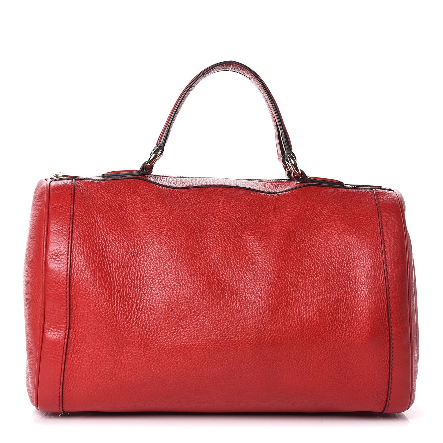Pebbled Calfskin Medium Soho Boston Red