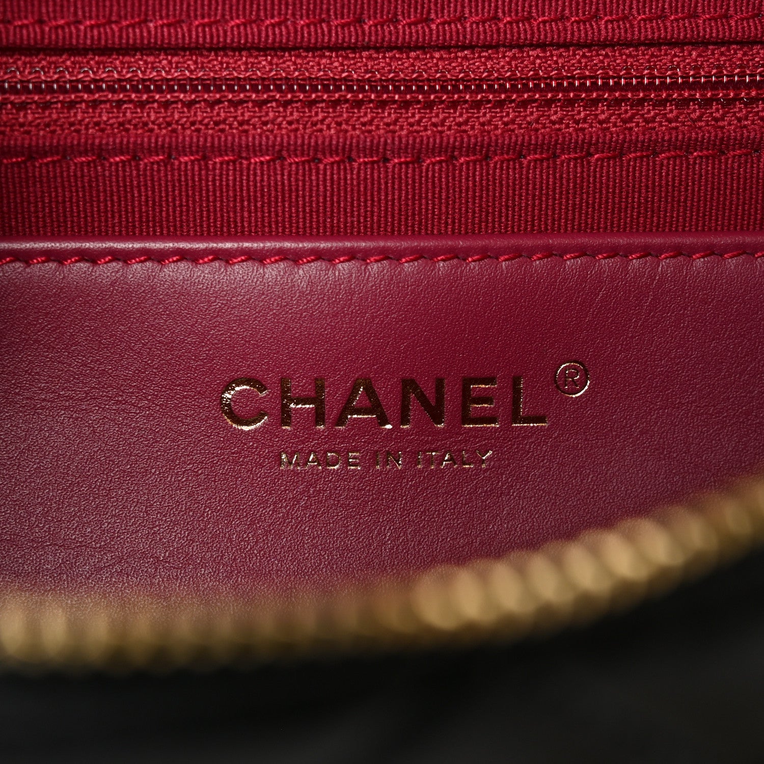 Chanel Lambskin Pearl Quilted CC Belt Bag Black 6 of 10