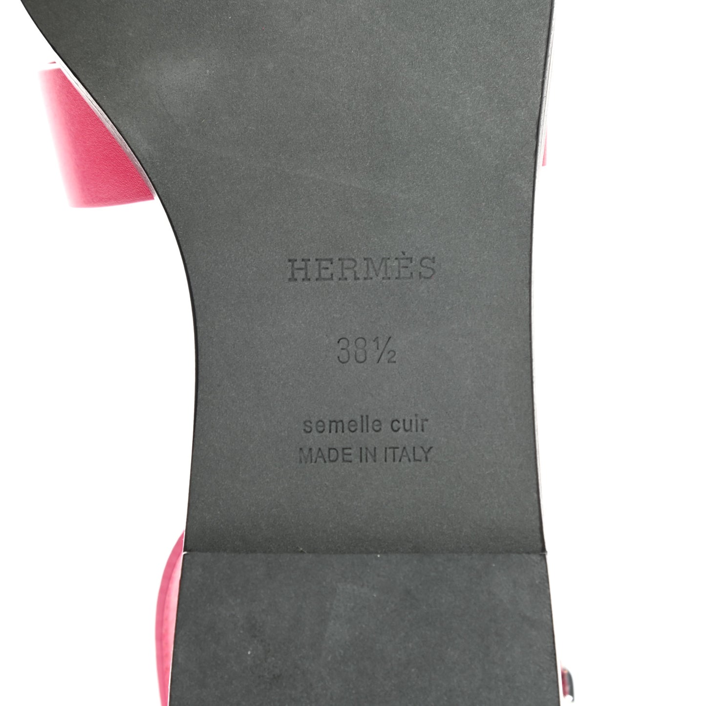 Calfskin Santorini Sandals 38.5 Fuchsia