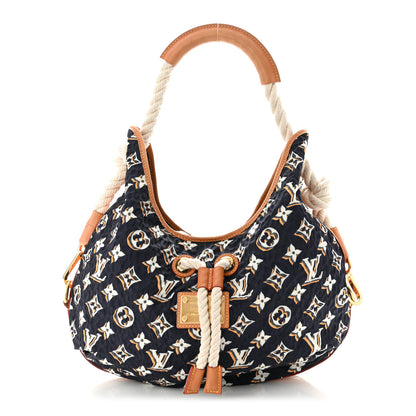 Louis Vuitton Nylon Monogram Cruise Bulles MM Navy 1 of 12